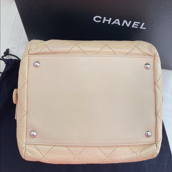 Chanel Authentic Beige Lambskin Bag - Picture 11 of 12